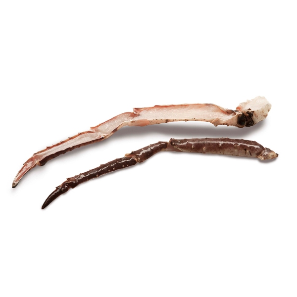 Kongekrabbe - rå - split legs and claws