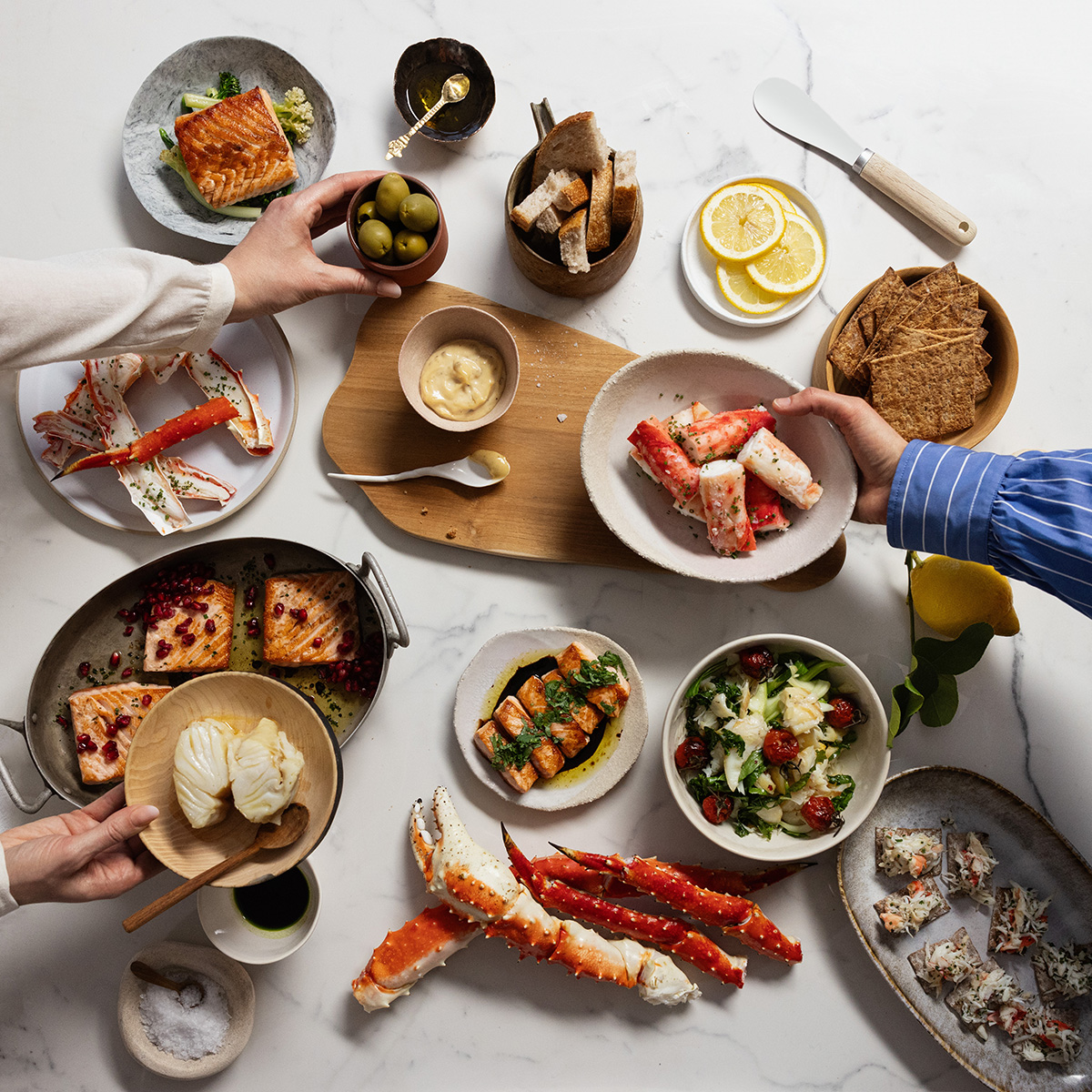 A handpicked selection of seafood
